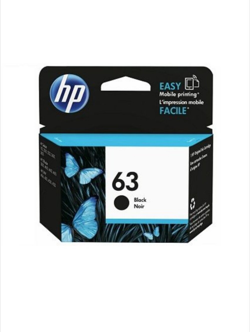 HP 63 BLACK BRAND-NEW UNOPENED FACTORY SEALED